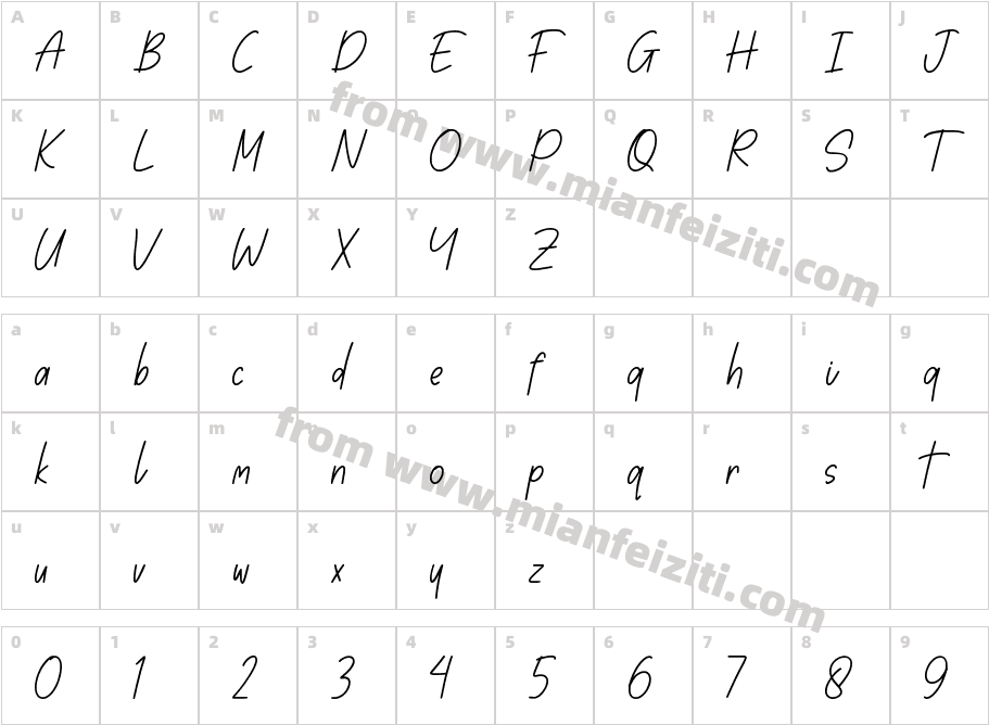 Metallicfarms字体字体映射图