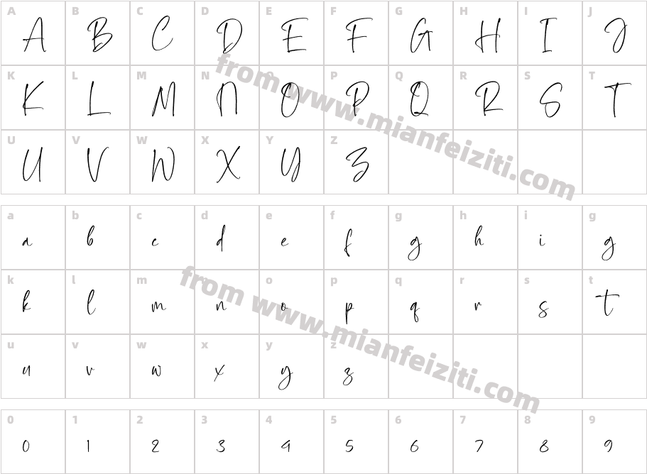 Fotalica Hoitman字体字体映射图