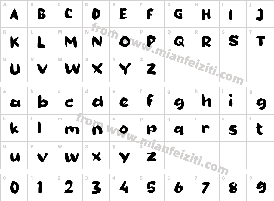 f Floren字体字体映射图