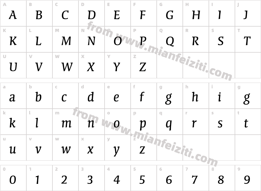 CongaBravaStd-Regular字体字体映射图