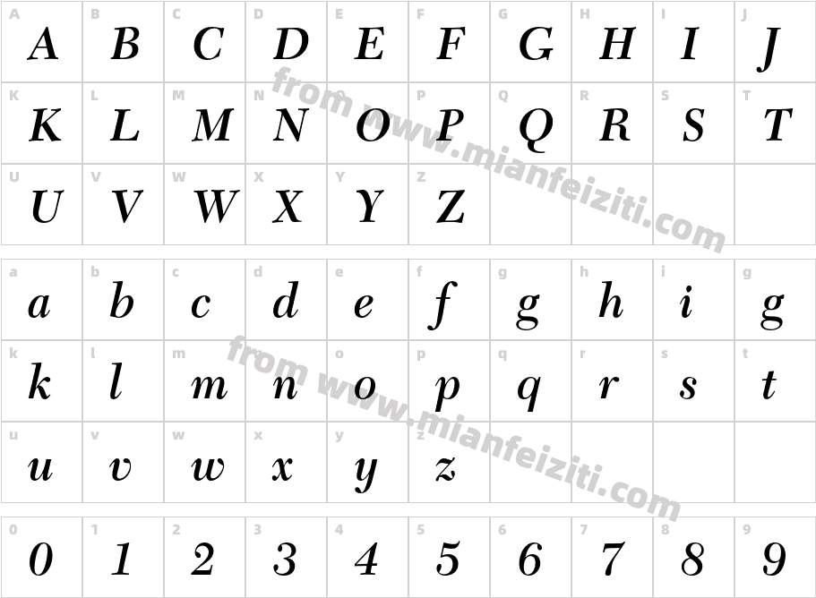 New-Caledonia-LT-Std-Semibold-Italic_32232字体字体映射图