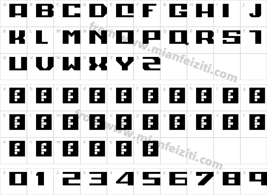 POCKET CHANGE字体字体映射图