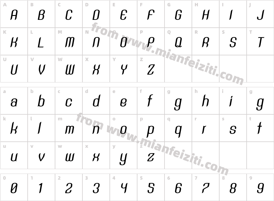SNT-Anouvong-Medium-Regular-Italic字体字体映射图