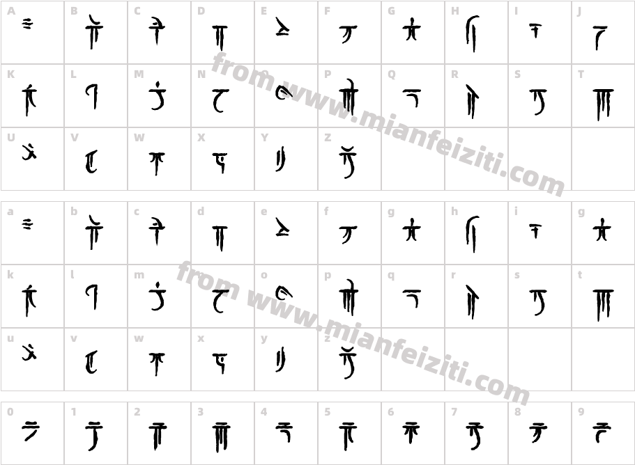 iokharic-bold字体字体映射图