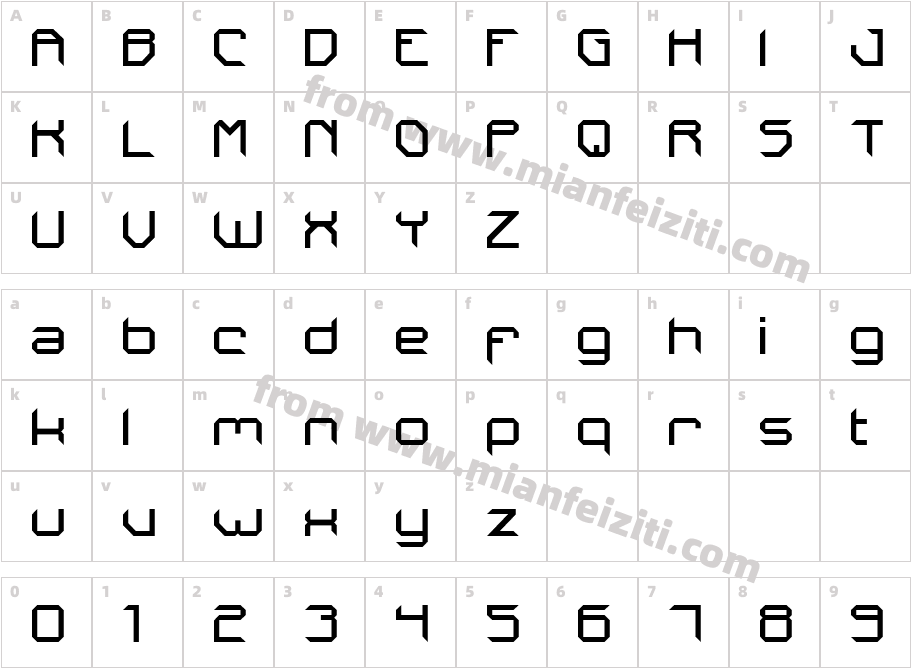 ixsDrastica字体字体映射图