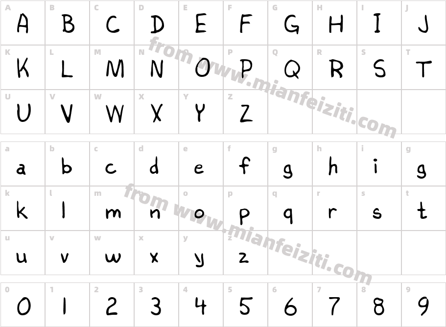 LEHN026字体字体映射图
