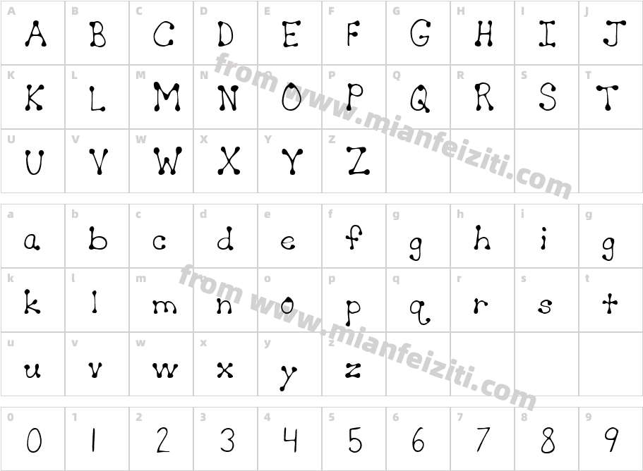 LEHN064字体字体映射图