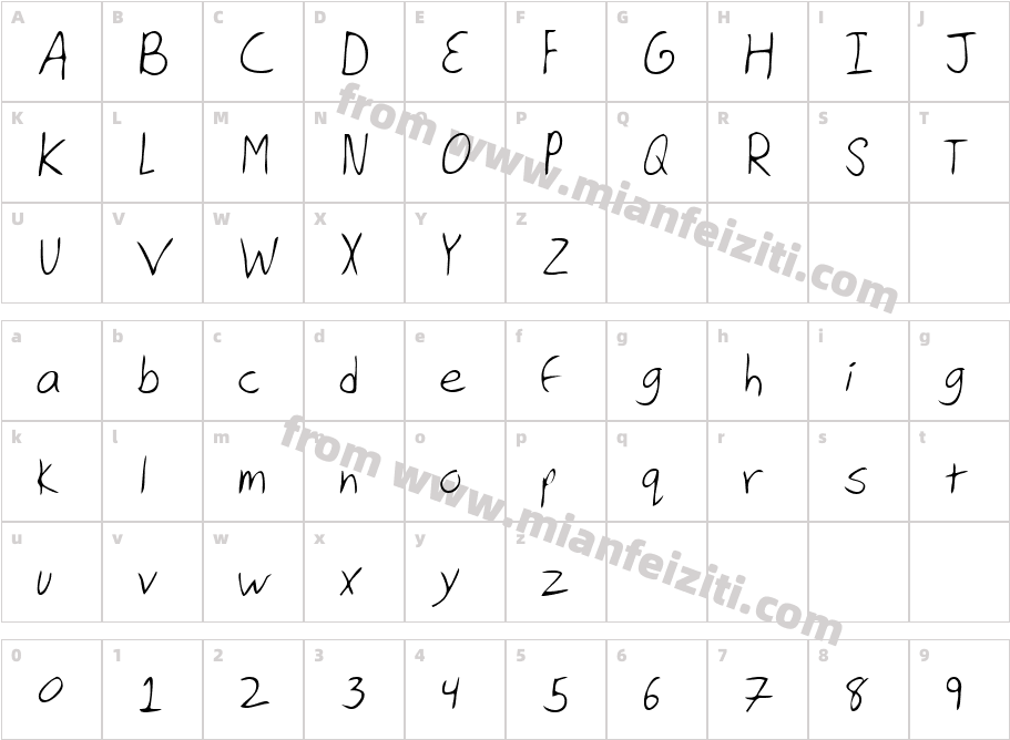 LEHN126字体字体映射图