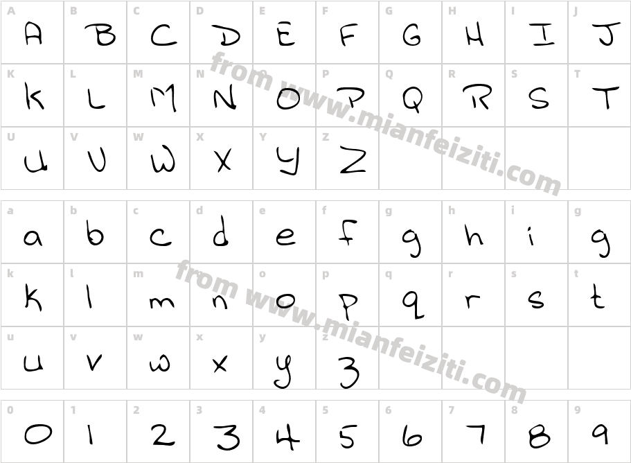 LEHN145字体字体映射图