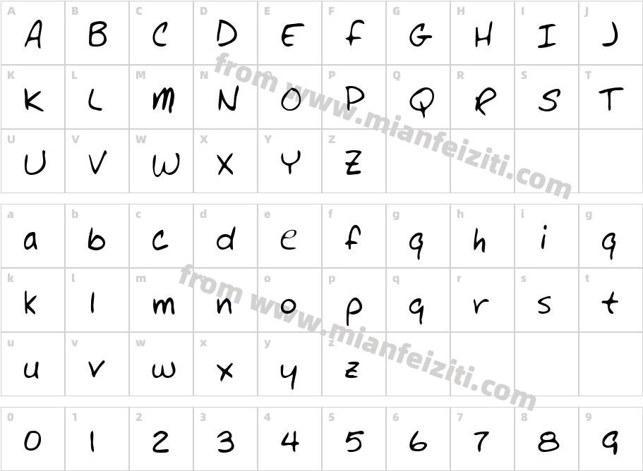 LEHN147字体字体映射图
