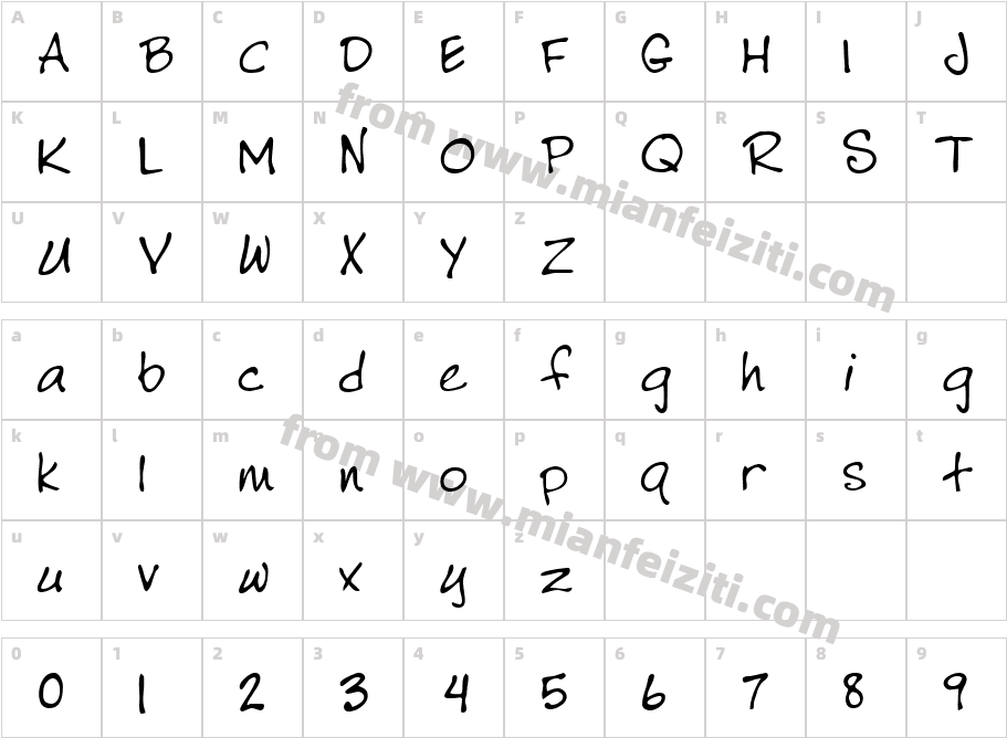 LEHN183字体字体映射图