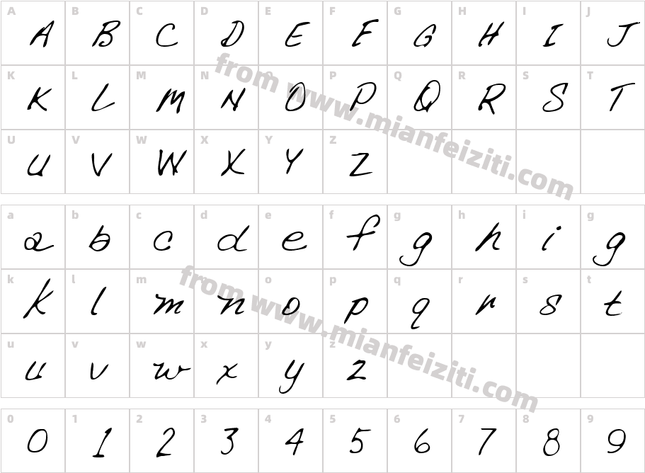 LEHN266字体字体映射图