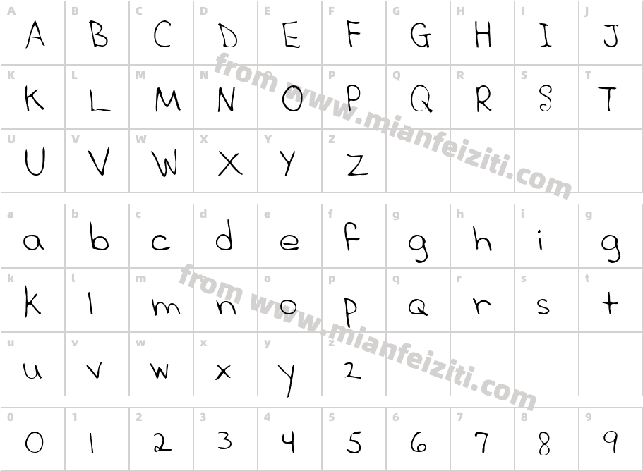 LEHN277字体字体映射图