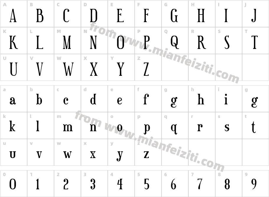 Euphorigenic字体字体映射图