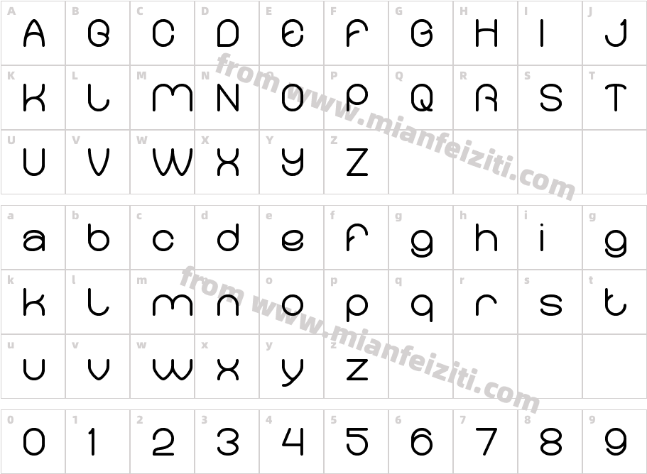 Merpati Putih字体字体映射图