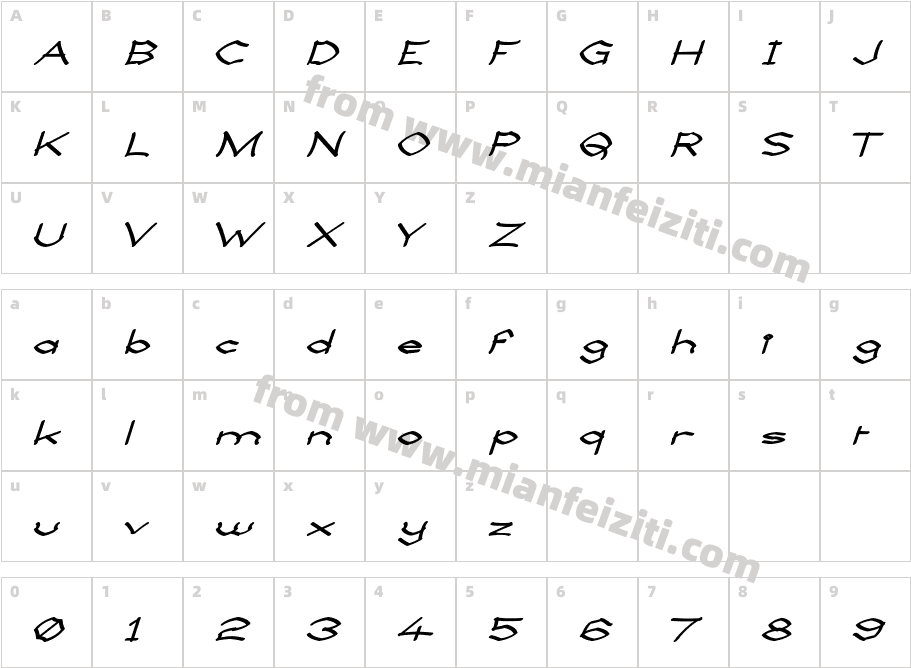 Llynfyrch Fwyrrdynn SemiBold字体字体映射图