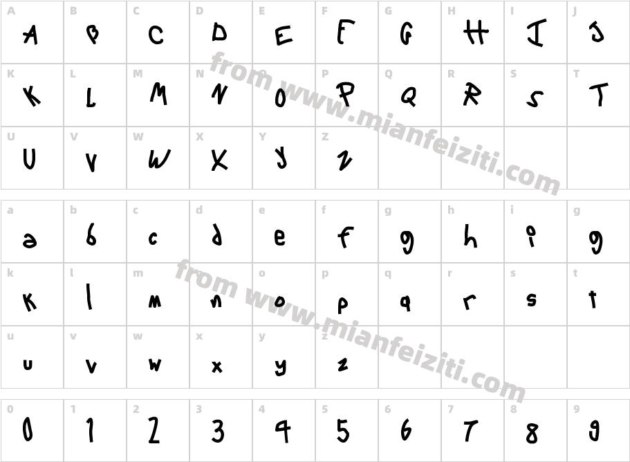 6 Script字体字体映射图