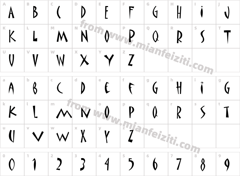 Matisse ITC TT字体字体映射图