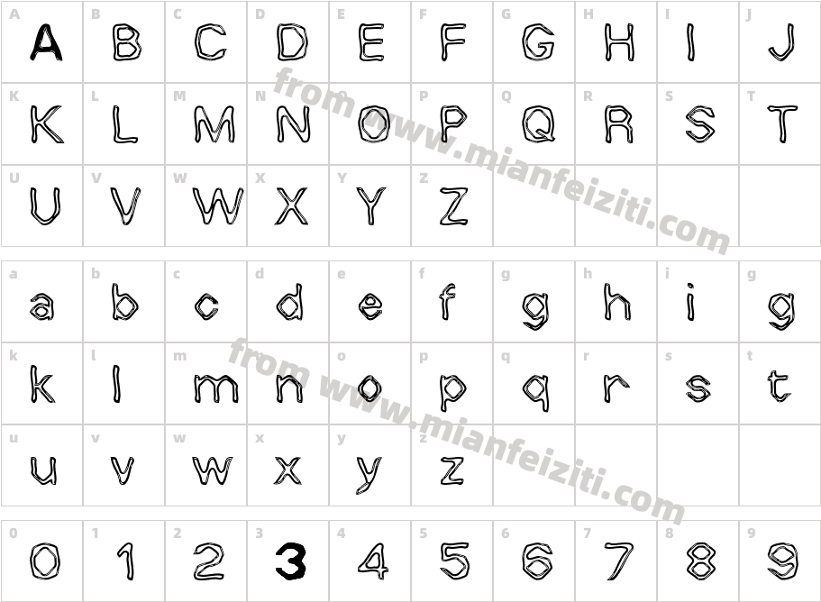 QURVH-T1 (26)字体字体映射图