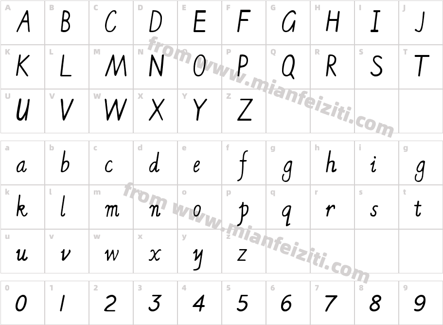 xumin字体字体字体映射图