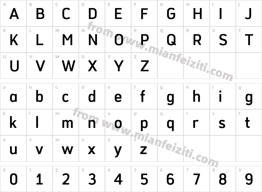 ZYLAA Ferrari字体字体映射图