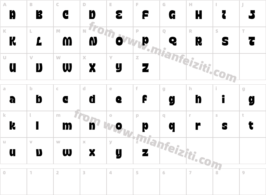 Typologic DEMO Condensed字体字体映射图