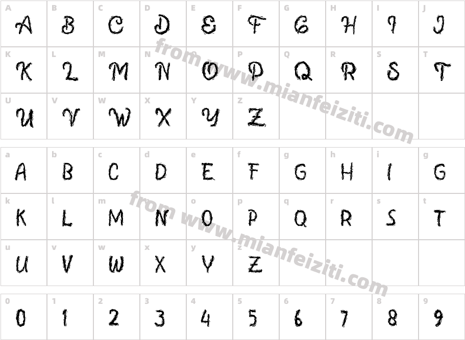 LavaCookiesDEMO-Regular字体字体映射图