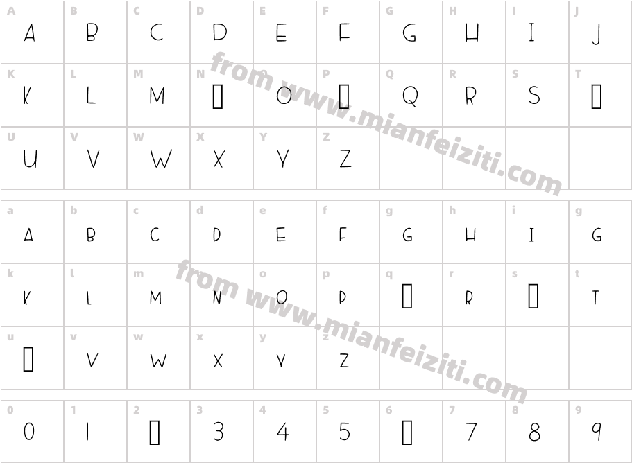 Lavender Season Regular字体字体映射图