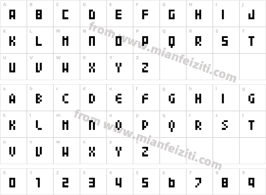 04B_24字体字体映射图