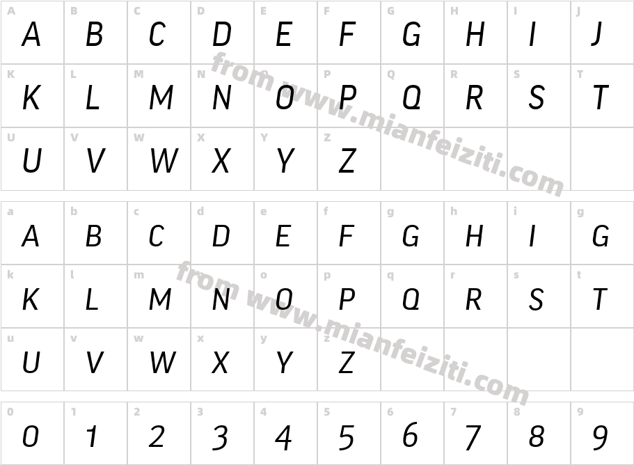 GoodHeadlineScOffc-Italic字体字体映射图