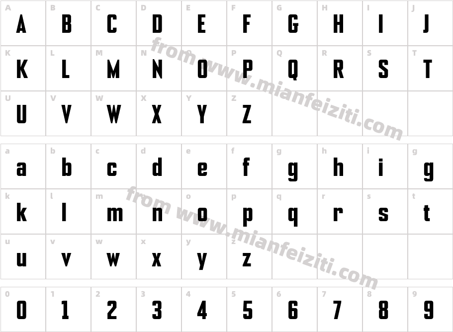 NoExit Rounded Condensed Test SemiBold字体字体映射图