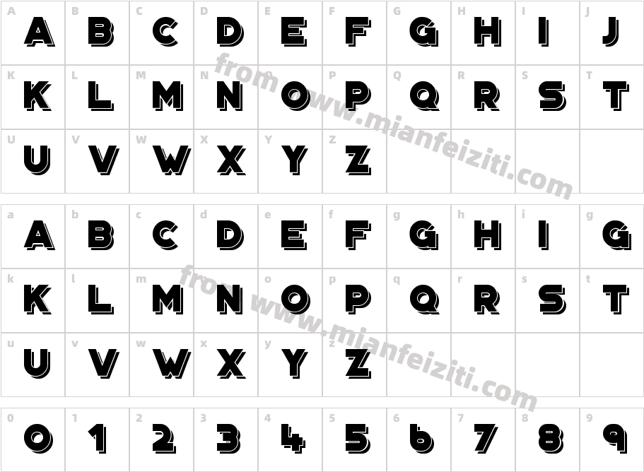 Portico Layer字体字体映射图
