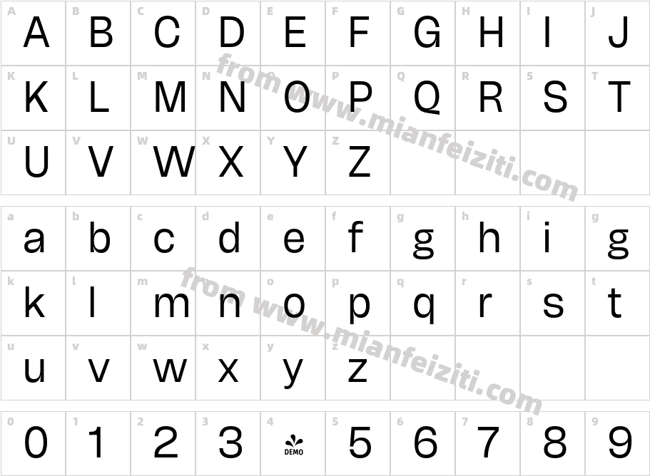 FSD Herokid Regular字体字体映射图