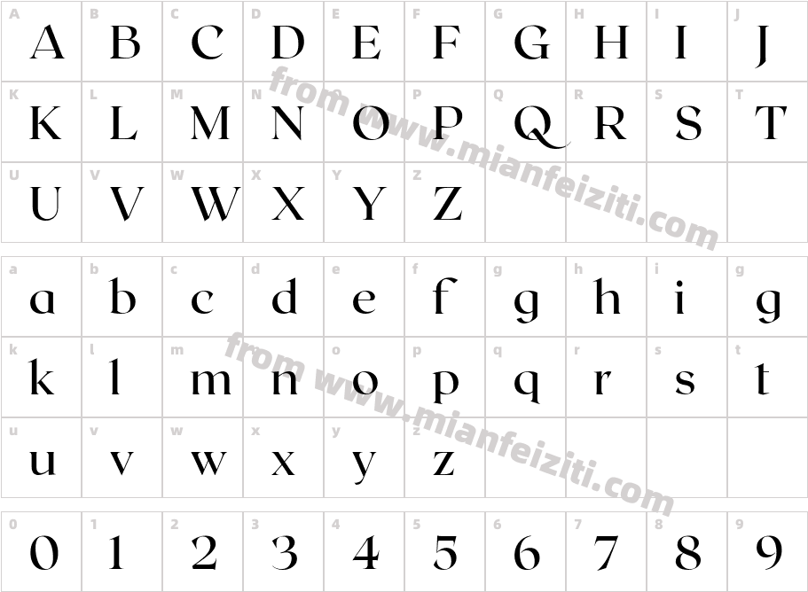 Roxborough CF Medium字体字体映射图
