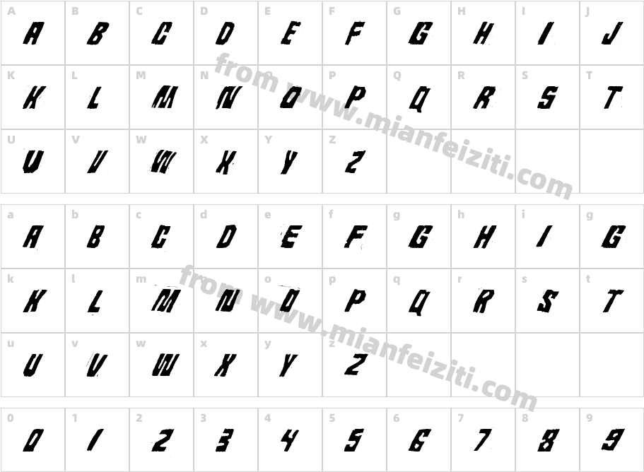 Androidi Pisa字体字体映射图
