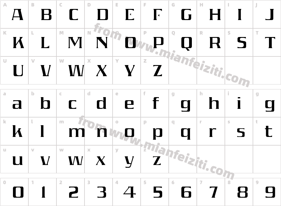 Nickel v2 Layers Inline字体字体映射图