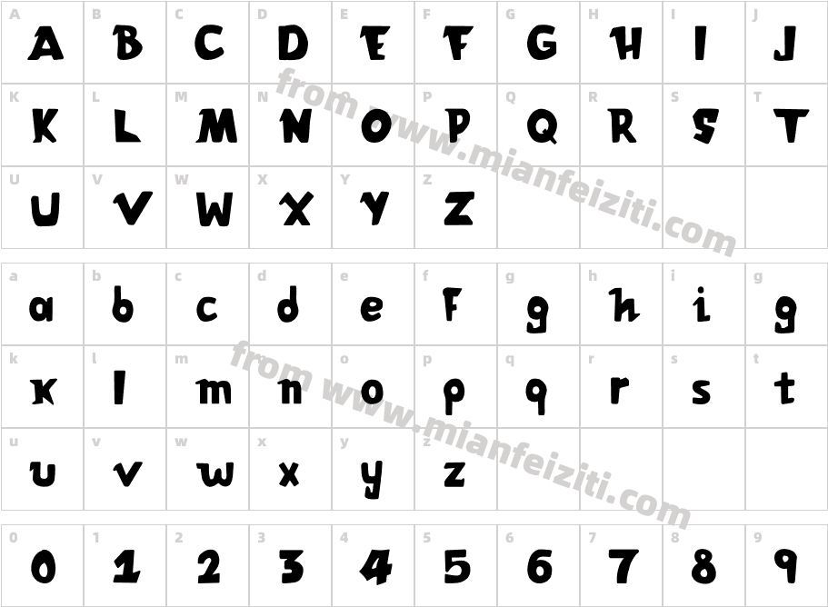 AthenaVKFRegular字体字体映射图