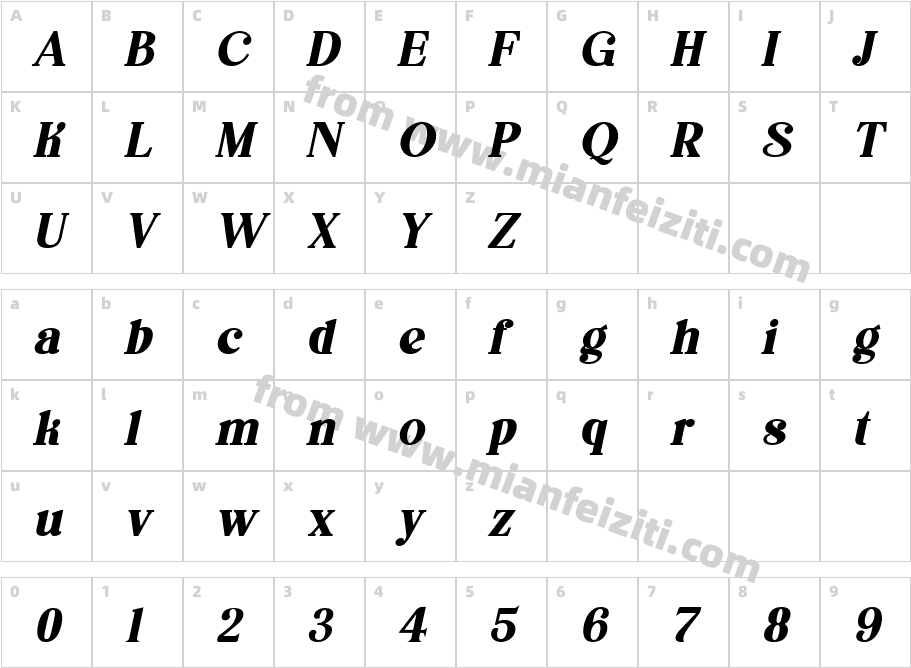 asimilates Bold Italic字体字体映射图