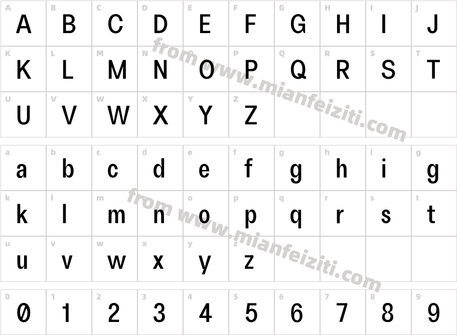 FH Oscar Condensed Test Semi Bold字体字体映射图