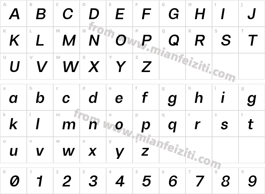 FH Oscar Test Bold Italic字体字体映射图