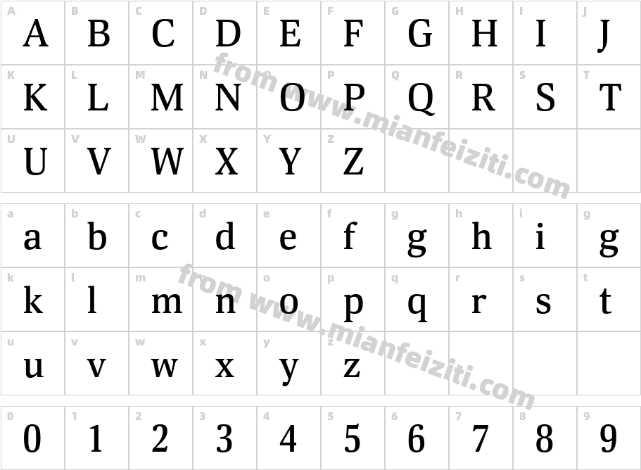 Deca  Serif  New  Medium字体字体映射图