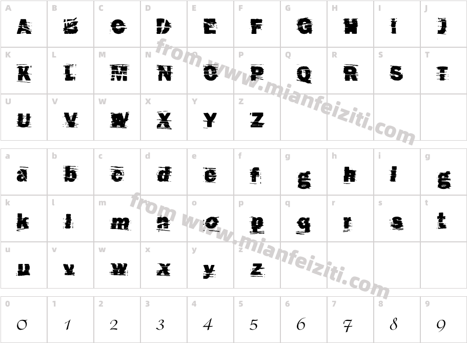 fz-wencang-025字体字体映射图