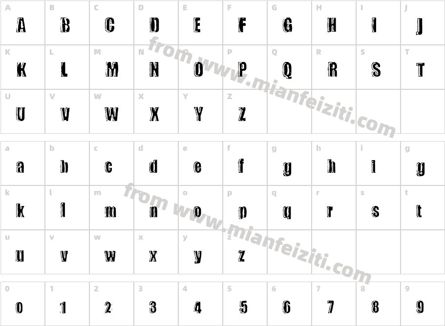 fz-wencang-062字体字体映射图
