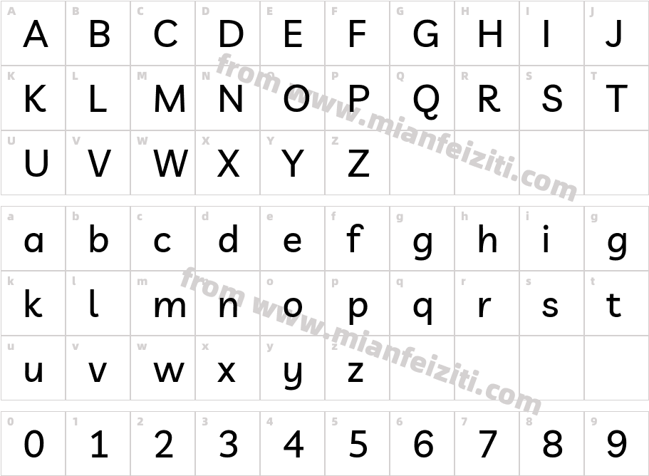 TypoPRO Livvic Medium字体字体映射图