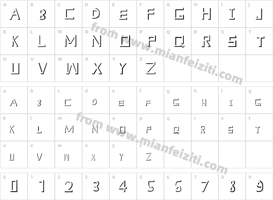 Illusion -T字体字体映射图