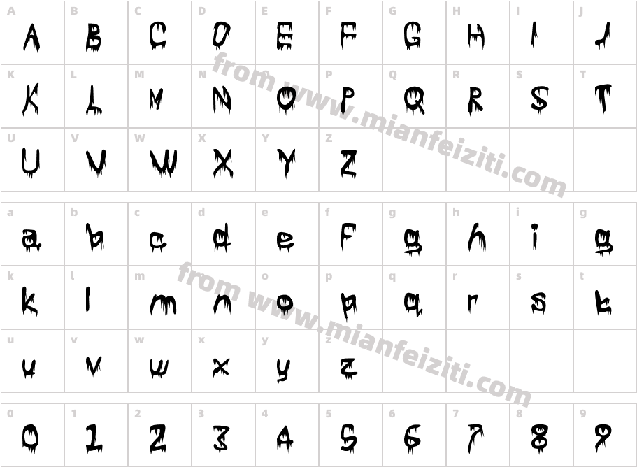 fz-wencang-086字体字体映射图