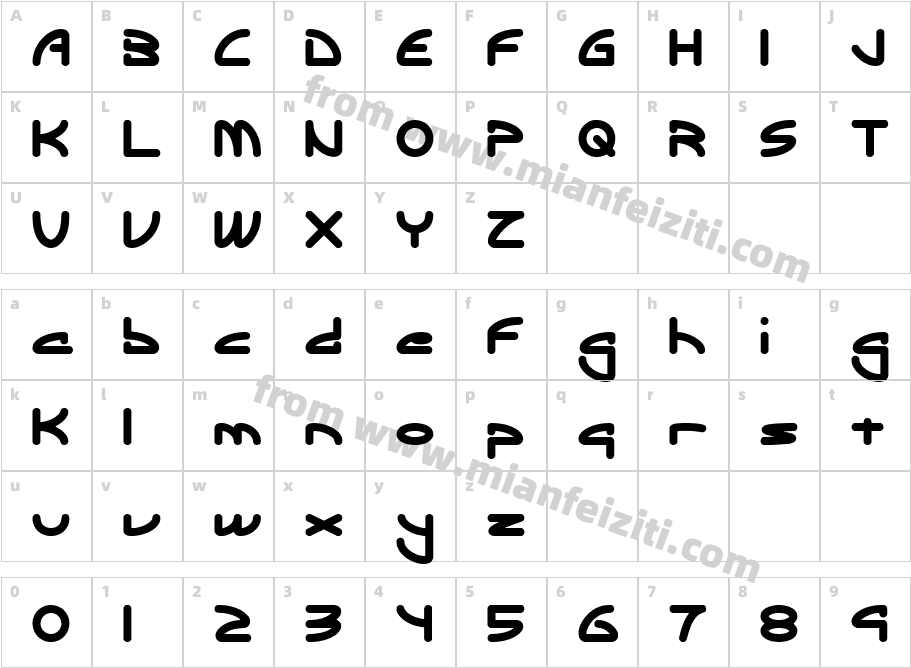 ecliptic字体字体映射图