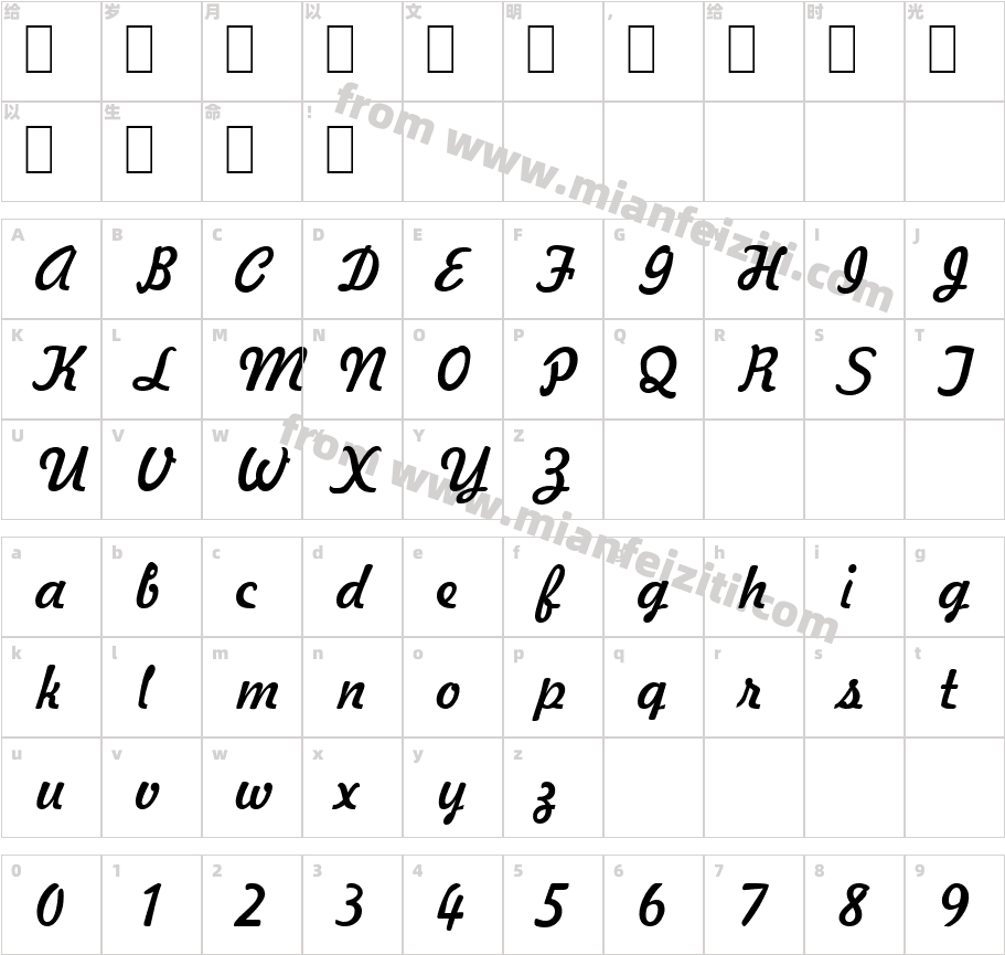 한국어글꼴韩文字体字体字体映射图