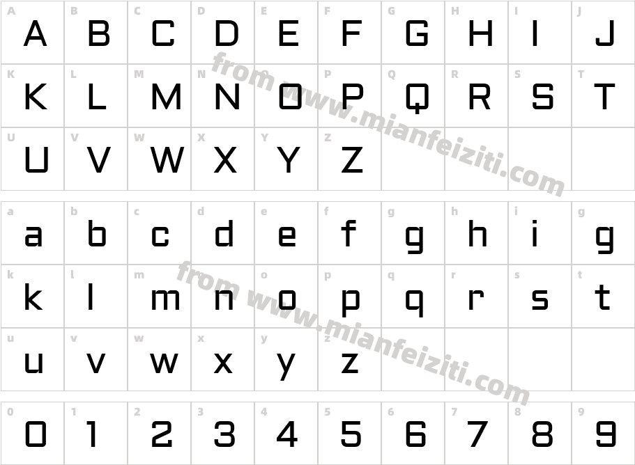 Aldrich-Regular字体字体映射图