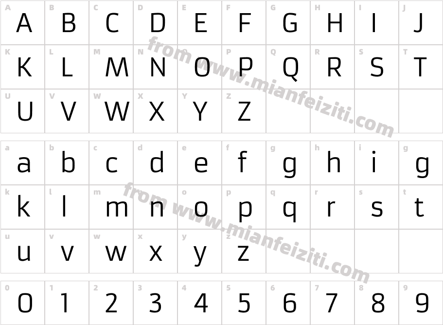 Armata-Regular字体字体映射图